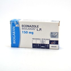 Econazole LP 150mg Ovule, 1 Ovule Gynécologique, Mycose Vaginale, Biogaran