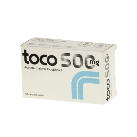 Toco, 500, Vitamin E Deficiency - 30 soft capsules Toco 500,