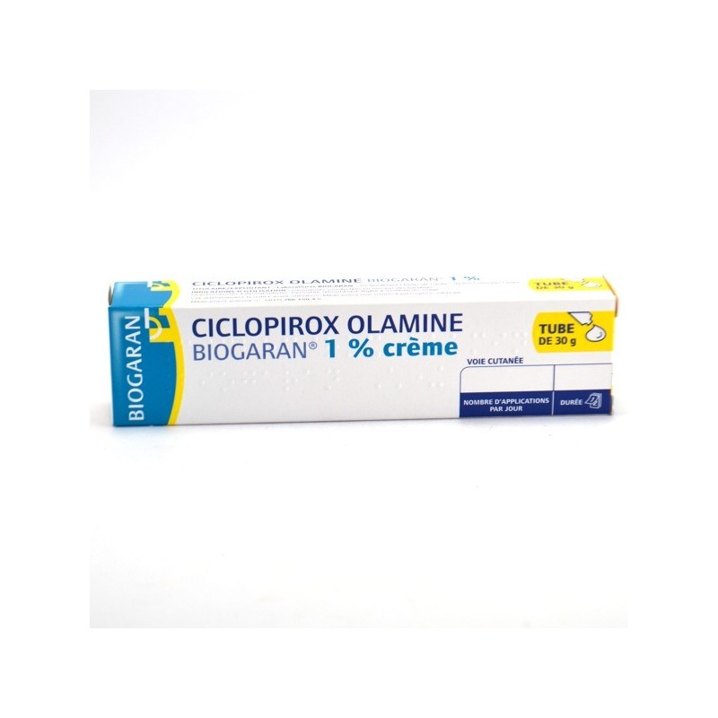  Ciclopirox 1% Cream (30g Tube) Biogaran Pierre Fabre Medicament