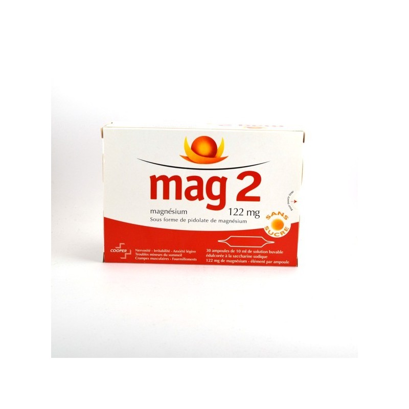 Mag 2 – Magnesium 122mg Vials – Pack of 30