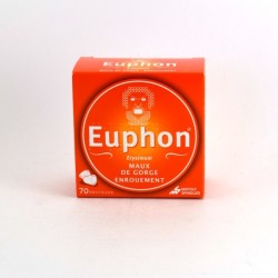 Euphon, Maux De Gorge, Enrouement, 70 Pastilles