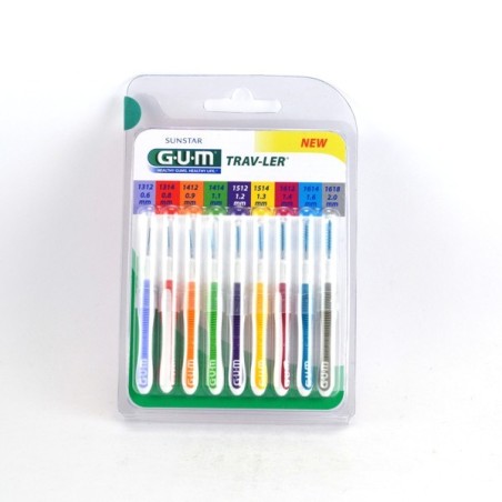 Brossettes Trav-Ler Boite de 9 Différentes Brossettes Interdentaires