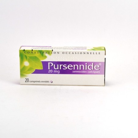 Pursennide 20 mg Constipation Occasionnelle, Sené Purifié, Sennosides 20mg Boite De 20 Comprimés, constipation occasionnelle