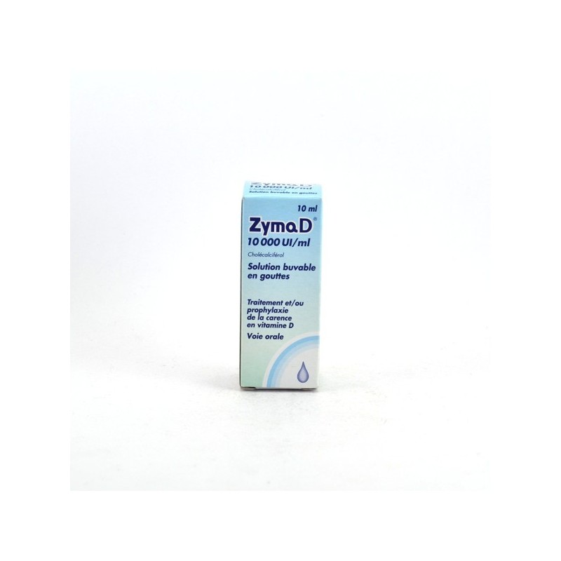 Zyma D 10 000 Ul/ml, Solution Buvable en Gouttes 10 ml, Carence en Vitamine D