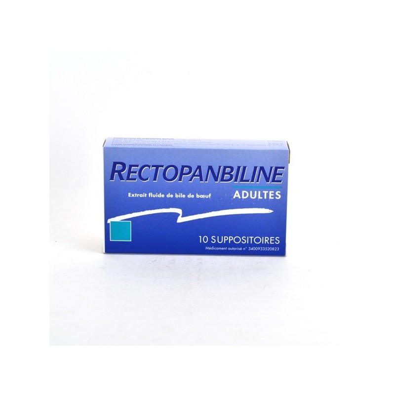 Rectopanbiline Adultes Boite De 10 Suppositoires