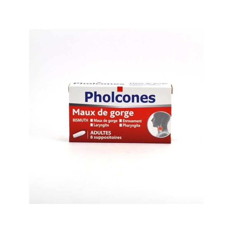  Cooper: Pholcones Bismuth Suppositories – for throat problems – Pack of 8 Cooper