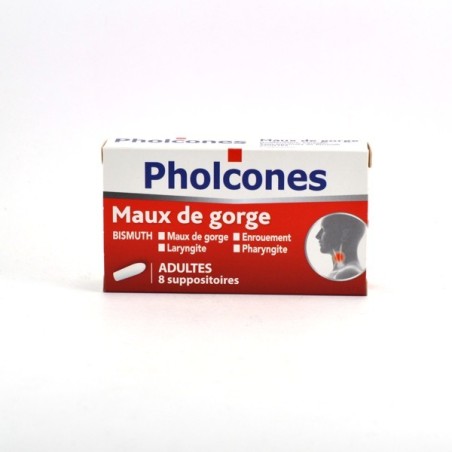 Cooper: Pholcones Bismuth Suppositories – for throat problems – Pack of 8 Cooper
