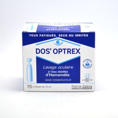 Dos'Optrex a L'hamamélis - Yeux Fatigués, Secs Ou Irrités - Lavage Oculaire - 15 Unidoses De 15 ml
