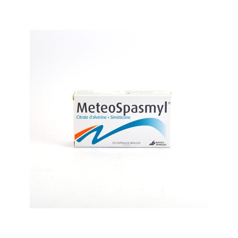 Meteospasmyl Douleurs Digestives Avec Ballonnements, Boite De 20 Capsules Molles