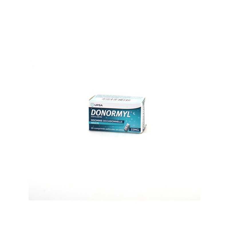 Donormyl 15mg 10 Comprimés pelliculés, Doxylamine, Insomnie