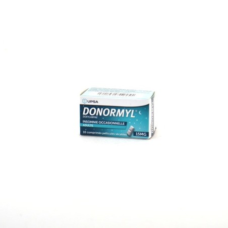 Donormyl 15mg 10 Comprimés pelliculés, Doxylamine, Insomnie