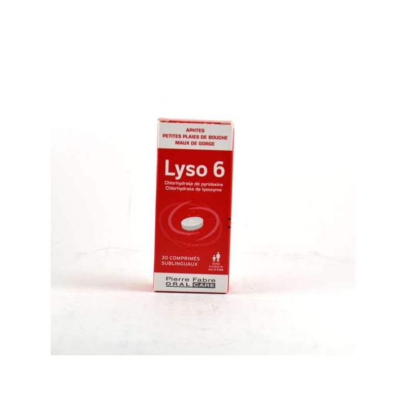  Lyso 6, for Ulcers and Mouth Pain, 30 under the tongue tablets infectiguard