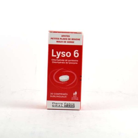  Lyso 6, for Ulcers and Mouth Pain, 30 under the tongue tablets infectiguard
