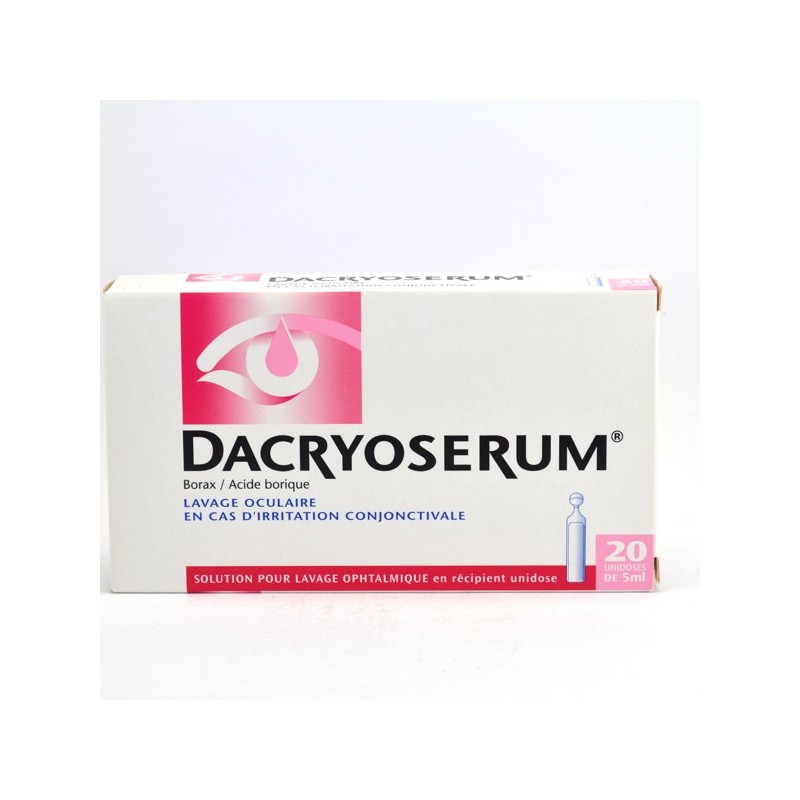 Dacryoserum Lavage Oculaire, Irritation Conjonctivale, 20 Unidoses