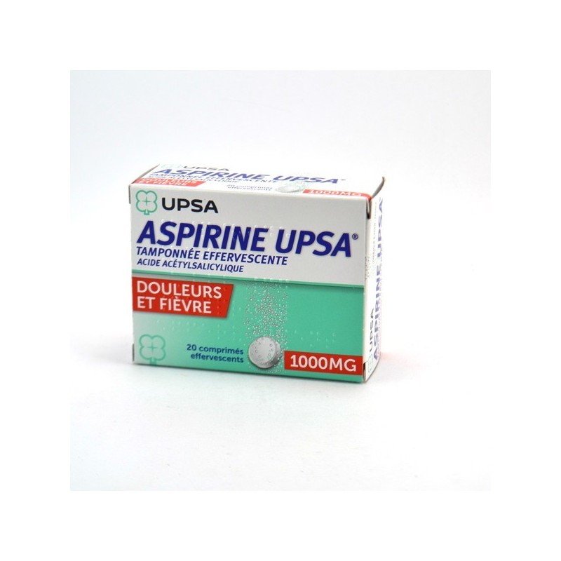 UPSA Aspirin 1000 mg Effervescent Tablets – pain and fever relief – Pack of 20