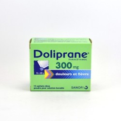 Doliprane 300 mg Sachet-Dose 16 à 48 kg, Boite de 12