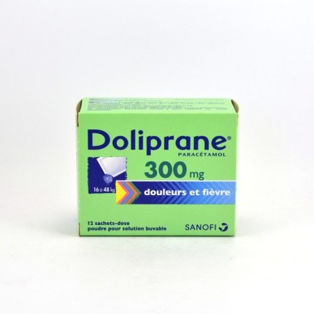 Doliprane 300 mg Sachet-Dose 16 à 48 kg, Boite de 12