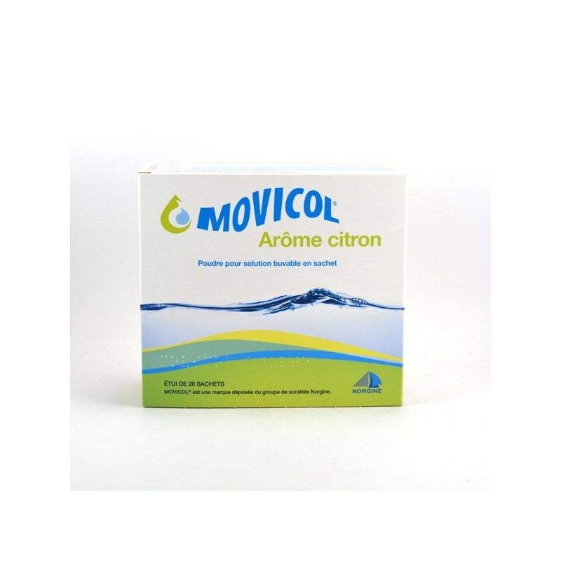 Movicol Soluble Powder – relieves constipation – 20 Sachets (Lemon Flavour) Movicol