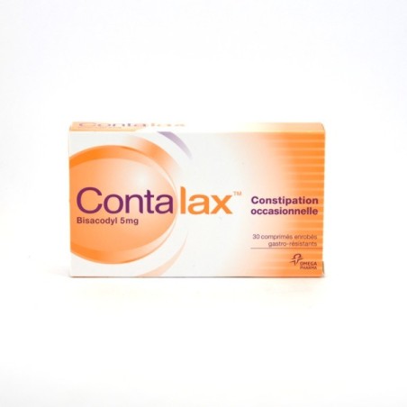  Contalax Bisacodyl Coated Tablets – for occasional constipation – Pack of 30 ISkin