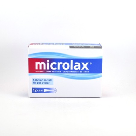 Microlax: Constipation Relief (Solution for Rectal Use) – Pack of 12 Single Doses Microlax