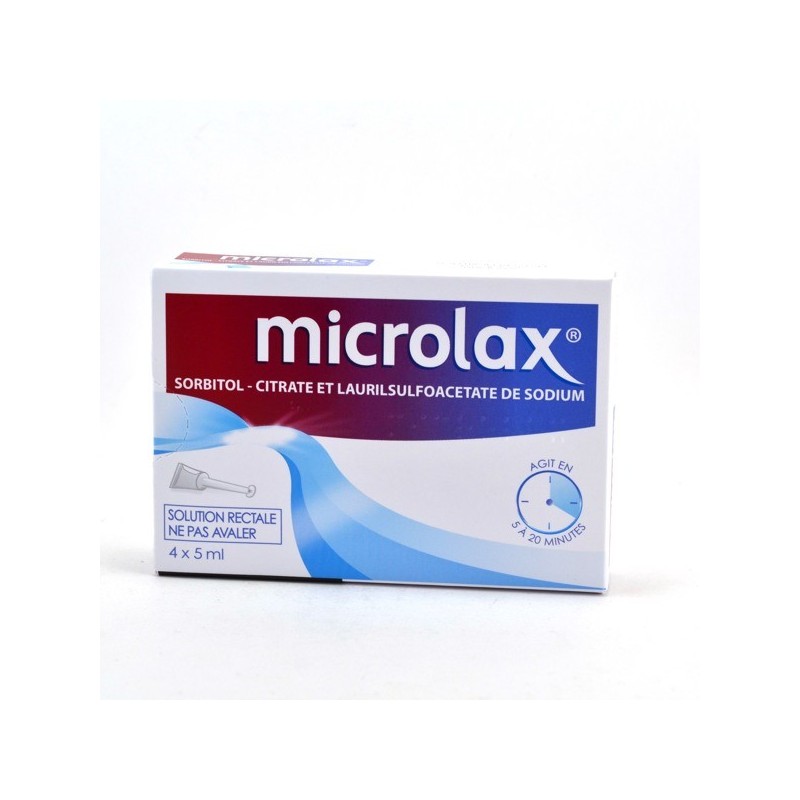 Microlax Constipation, Solution Rectale Recipient Unidose X4