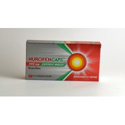  NurofenCaps 400mg Soft Capsule With Ibuprofen, Box of 10 Reckit Benckiser