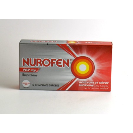  Nurofen 400mg With Ibuprofen, Box of 12 Coated Tablets Reckit Benckiser