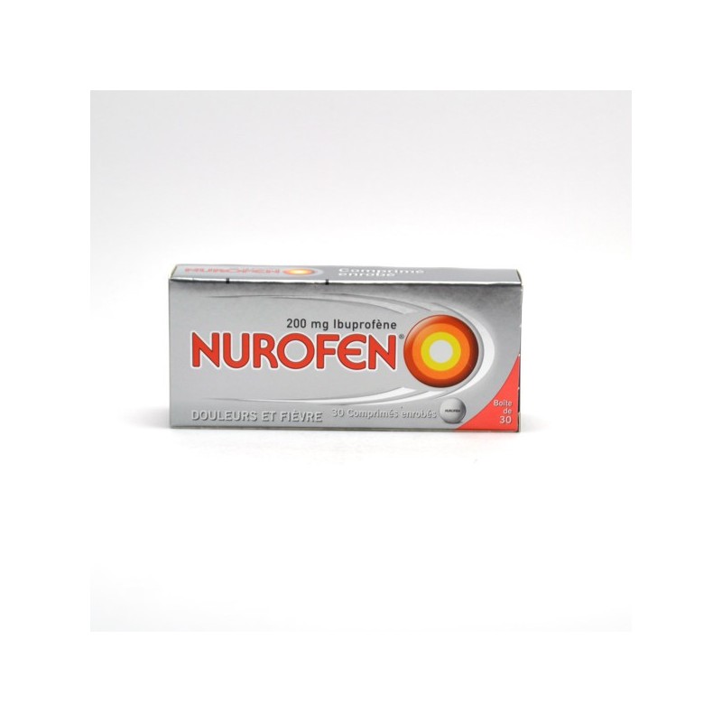 Nurofen 200mg A L'Ibuprofène, Boite de 30 Comprimés Enrobés