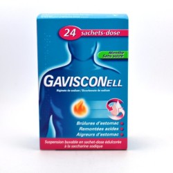Gavisconell Menthe Sans Sucre Sachet Dose Gaviscon, Boite de 24