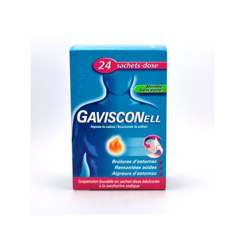  Gavisconell Sachet Mint with no sugar, box of 24 Gaviscon