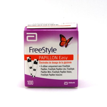  Abbott – FreeStyle PAPILLON Easy Dosage Electrodes for Glycaemia Monitoring – Pack of 100 Abbott