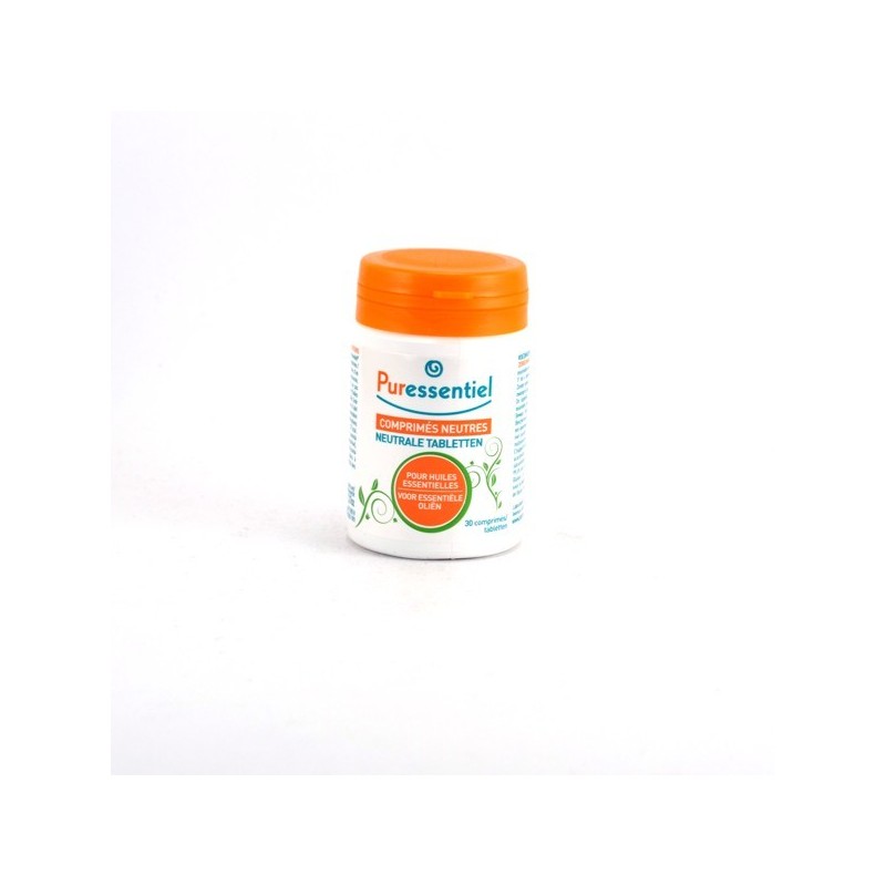 Neutral Tablets for Essential Oils, Puressentiel Expert, 30 tablets