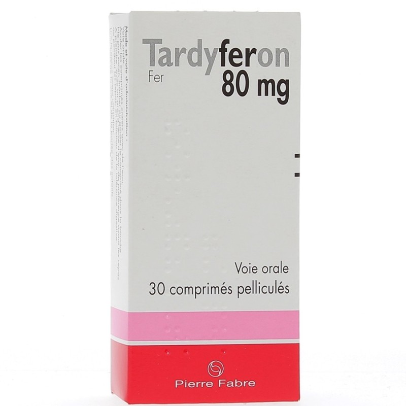  Tardyferon 80mg, Iron, 30 coated tablets Tardyferon