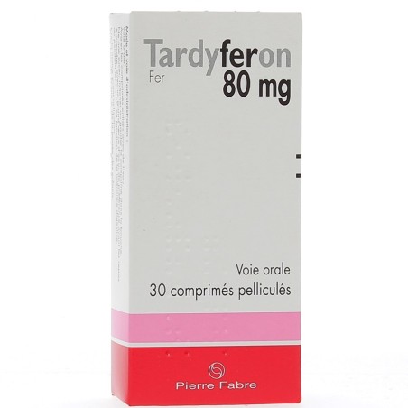  Tardyferon 80mg, Iron, 30 coated tablets Tardyferon