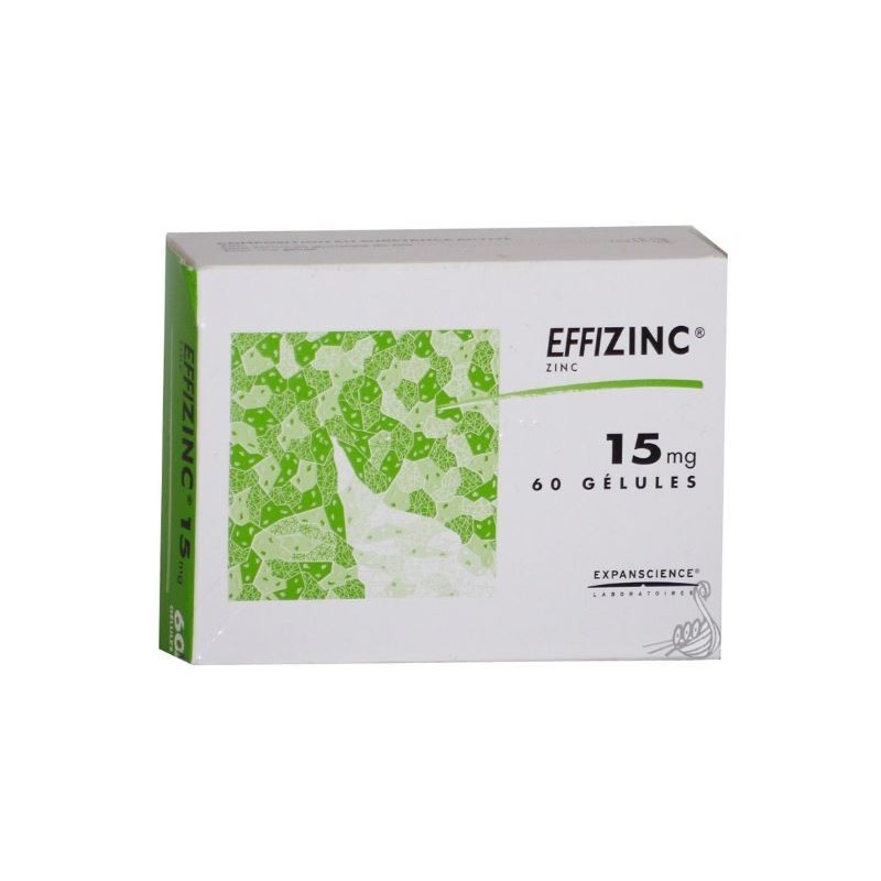  Effizinc Zinc 15mg, 60 capsules, Expanscience Expanscience