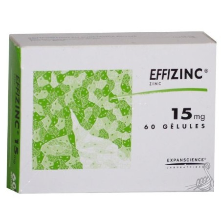  Effizinc Zinc 15mg, 60 capsules, Expanscience Expanscience