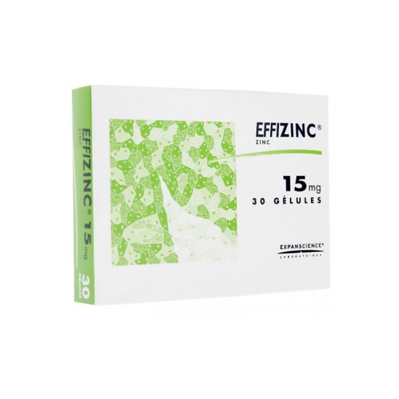 Effizinc Zinc 15mg, 30 Gelules