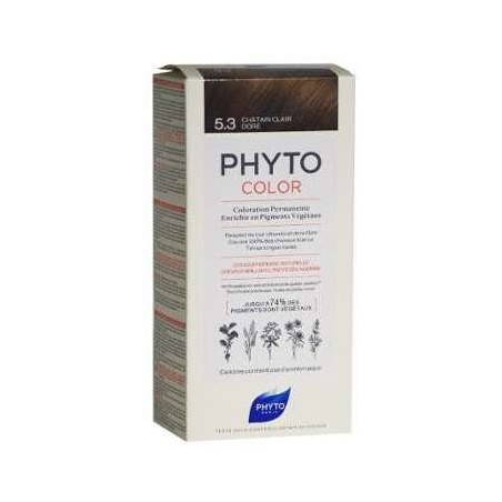 Permanent Hair Color - Light Golden Brown 5.3 - Phyto Color