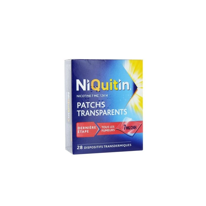 NiQuitin Patch 7mg/24h - Sevrage Tabagique - 28 patchs