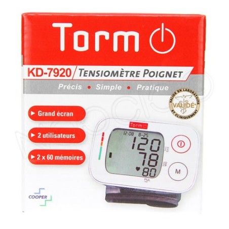 Tensiometre Poignet Torm KD-739