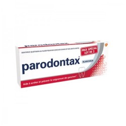 Parodontax lot de 2 tubes de 75mL Blancheur et Saignement des Gencives