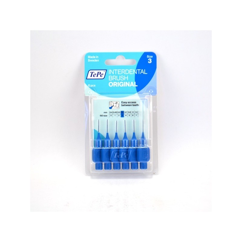 Interdental brushes 0.6 mm - Size 3 - TePe - 6 brushes