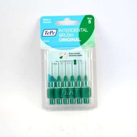 Brossettes Interdentaires 0,8 mm - Taille 5 - TePe - 6 Brossettes