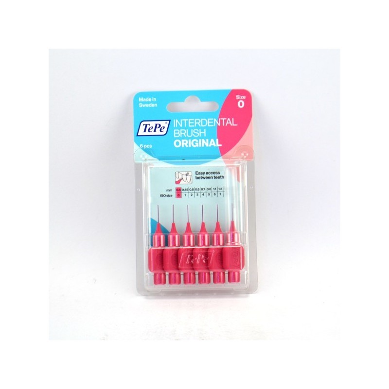 Interdental brushes 0.4 mm - Size 0 - TePe - 6 brushes