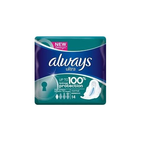  Always Ultra Normal Plus with Wings , 14 towels Pack Always