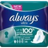 Always Ultra Normal Plus avec Ailettes Paquet de 14 serviettes