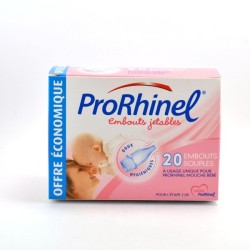 Prorhinel 20 Embouts Jetables Souples Pour Prorhinel Mouche Bébé