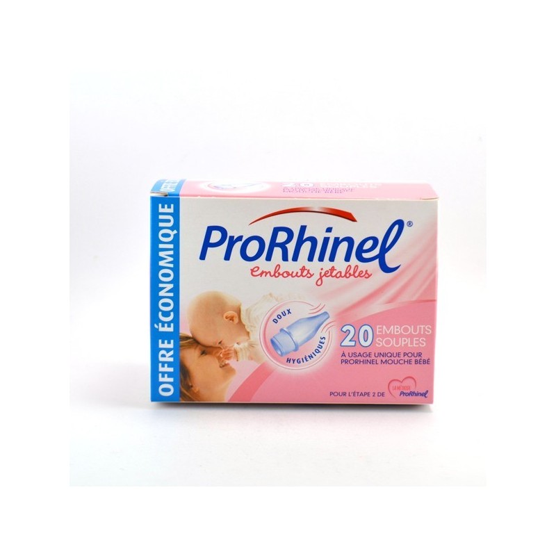 Prorhinel 20 Embouts Jetables Souples Pour Prorhinel Mouche Bébé