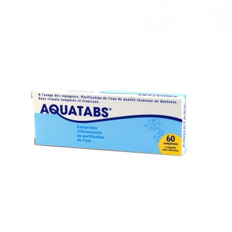 Effervescent Water Purification Aquatabs, 60 Tablets Aquatabs