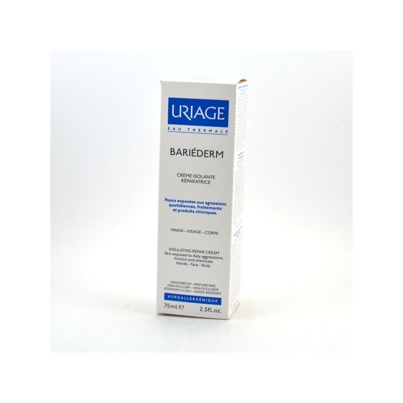 Uriage - Eau Thermale - Bariéderm - Crème Isolante Réparatrice - Peaux fragilisées - 75ml